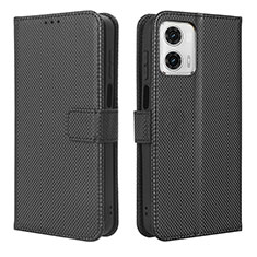 Funda de Cuero Cartera con Soporte Carcasa BY1 para Motorola Moto G53 5G Negro