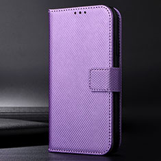 Funda de Cuero Cartera con Soporte Carcasa BY1 para Nokia C10 Morado