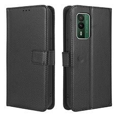 Funda de Cuero Cartera con Soporte Carcasa BY1 para Nokia XR21 Negro