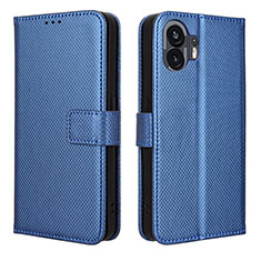 Funda de Cuero Cartera con Soporte Carcasa BY1 para Nothing Phone 2 Azul