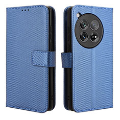 Funda de Cuero Cartera con Soporte Carcasa BY1 para OnePlus 12R 5G Azul