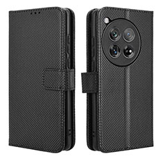 Funda de Cuero Cartera con Soporte Carcasa BY1 para OnePlus 12R 5G Negro