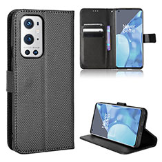 Funda de Cuero Cartera con Soporte Carcasa BY1 para OnePlus 9 Pro 5G Negro