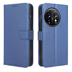 Funda de Cuero Cartera con Soporte Carcasa BY1 para OnePlus Ace 2 5G Azul