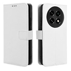 Funda de Cuero Cartera con Soporte Carcasa BY1 para Oppo A2 Pro 5G Blanco