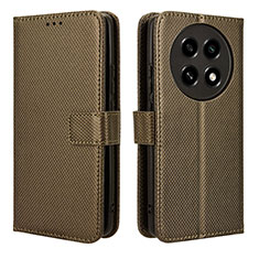 Funda de Cuero Cartera con Soporte Carcasa BY1 para Oppo A2 Pro 5G Marron