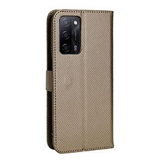 Funda de Cuero Cartera con Soporte Carcasa BY1 para Oppo A56 5G Marron