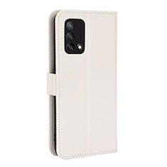 Funda de Cuero Cartera con Soporte Carcasa BY1 para Oppo A95 4G Blanco