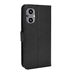 Funda de Cuero Cartera con Soporte Carcasa BY1 para Oppo A96 5G Negro