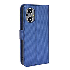 Funda de Cuero Cartera con Soporte Carcasa BY1 para Oppo F21 Pro 5G Azul