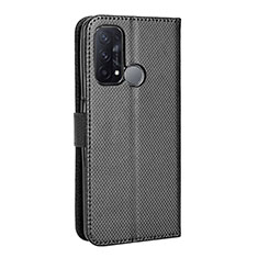 Funda de Cuero Cartera con Soporte Carcasa BY1 para Oppo Reno5 A Negro