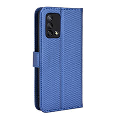 Funda de Cuero Cartera con Soporte Carcasa BY1 para Oppo Reno6 Lite Azul