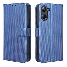 Funda de Cuero Cartera con Soporte Carcasa BY1 para Realme 10 4G Azul