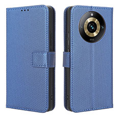 Funda de Cuero Cartera con Soporte Carcasa BY1 para Realme 11 Pro 5G Azul