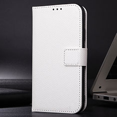 Funda de Cuero Cartera con Soporte Carcasa BY1 para Realme 8 4G Blanco