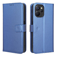 Funda de Cuero Cartera con Soporte Carcasa BY1 para Realme 9i 5G Azul