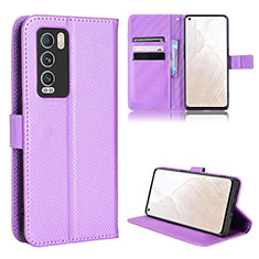 Funda de Cuero Cartera con Soporte Carcasa BY1 para Realme GT Master Explorer 5G Morado