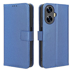 Funda de Cuero Cartera con Soporte Carcasa BY1 para Realme Narzo N55 Azul