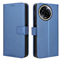 Funda de Cuero Cartera con Soporte Carcasa BY1 para Realme V50s 5G Azul