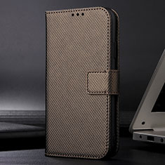 Funda de Cuero Cartera con Soporte Carcasa BY1 para Samsung Galaxy A12 Marron