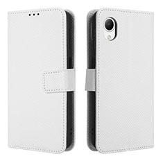 Funda de Cuero Cartera con Soporte Carcasa BY1 para Samsung Galaxy A23 5G SC-56C Blanco