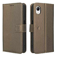 Funda de Cuero Cartera con Soporte Carcasa BY1 para Samsung Galaxy A23s Marron