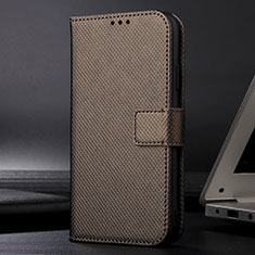 Funda de Cuero Cartera con Soporte Carcasa BY1 para Samsung Galaxy M12 Marron