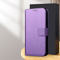 Funda de Cuero Cartera con Soporte Carcasa BY1 para Samsung Galaxy S25 Plus 5G Morado