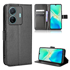 Funda de Cuero Cartera con Soporte Carcasa BY1 para Vivo iQOO Z6 Pro 5G Negro