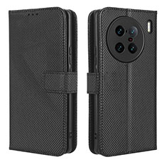 Funda de Cuero Cartera con Soporte Carcasa BY1 para Vivo X90 Pro+ Plus 5G Negro