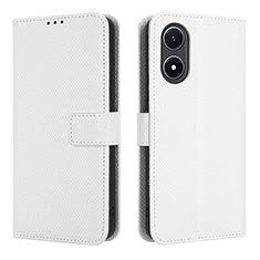 Funda de Cuero Cartera con Soporte Carcasa BY1 para Vivo Y02S Blanco