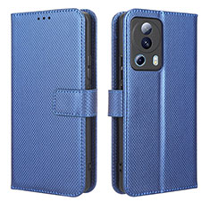 Funda de Cuero Cartera con Soporte Carcasa BY1 para Xiaomi Civi 2 5G Azul