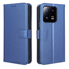 Funda de Cuero Cartera con Soporte Carcasa BY1 para Xiaomi Mi 13 Pro 5G Azul