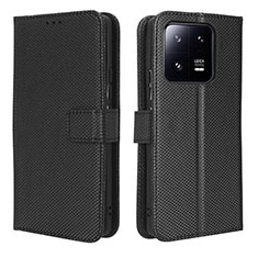 Funda de Cuero Cartera con Soporte Carcasa BY1 para Xiaomi Mi 13 Pro 5G Negro