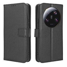 Funda de Cuero Cartera con Soporte Carcasa BY1 para Xiaomi Mi 13 Ultra 5G Negro