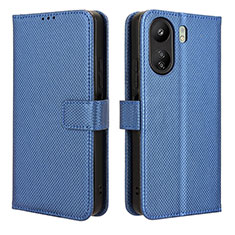 Funda de Cuero Cartera con Soporte Carcasa BY1 para Xiaomi Poco C65 Azul