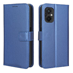 Funda de Cuero Cartera con Soporte Carcasa BY1 para Xiaomi Poco M5 4G Azul