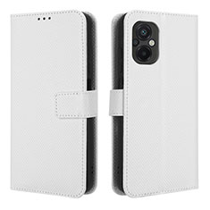 Funda de Cuero Cartera con Soporte Carcasa BY1 para Xiaomi Poco M5 4G Blanco