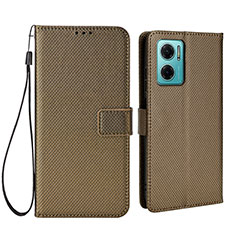 Funda de Cuero Cartera con Soporte Carcasa BY1 para Xiaomi Redmi 10 Prime Plus 5G Marron