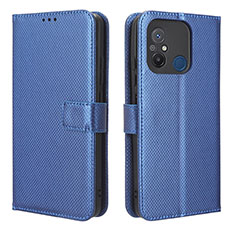 Funda de Cuero Cartera con Soporte Carcasa BY1 para Xiaomi Redmi 11A 4G Azul