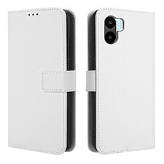 Funda de Cuero Cartera con Soporte Carcasa BY1 para Xiaomi Redmi A1 Blanco