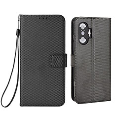 Funda de Cuero Cartera con Soporte Carcasa BY1 para Xiaomi Redmi K40 Gaming 5G Negro