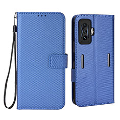 Funda de Cuero Cartera con Soporte Carcasa BY1 para Xiaomi Redmi K50 Gaming 5G Azul