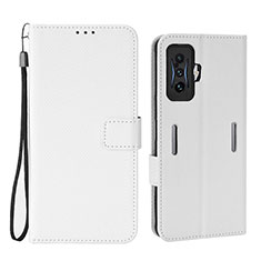 Funda de Cuero Cartera con Soporte Carcasa BY1 para Xiaomi Redmi K50 Gaming AMG F1 5G Blanco