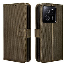 Funda de Cuero Cartera con Soporte Carcasa BY1 para Xiaomi Redmi K60 Ultra 5G Marron