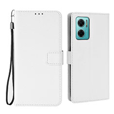 Funda de Cuero Cartera con Soporte Carcasa BY1 para Xiaomi Redmi Note 11E 5G Blanco