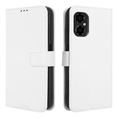 Funda de Cuero Cartera con Soporte Carcasa BY1 para Xiaomi Redmi Note 11R 5G Blanco