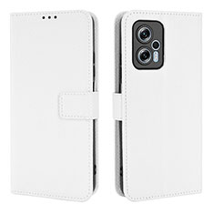 Funda de Cuero Cartera con Soporte Carcasa BY1 para Xiaomi Redmi Note 11T Pro 5G Blanco