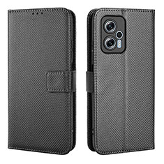 Funda de Cuero Cartera con Soporte Carcasa BY1 para Xiaomi Redmi Note 11T Pro+ Plus 5G Negro