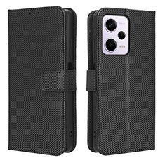 Funda de Cuero Cartera con Soporte Carcasa BY1 para Xiaomi Redmi Note 12 Pro+ Plus 5G Negro